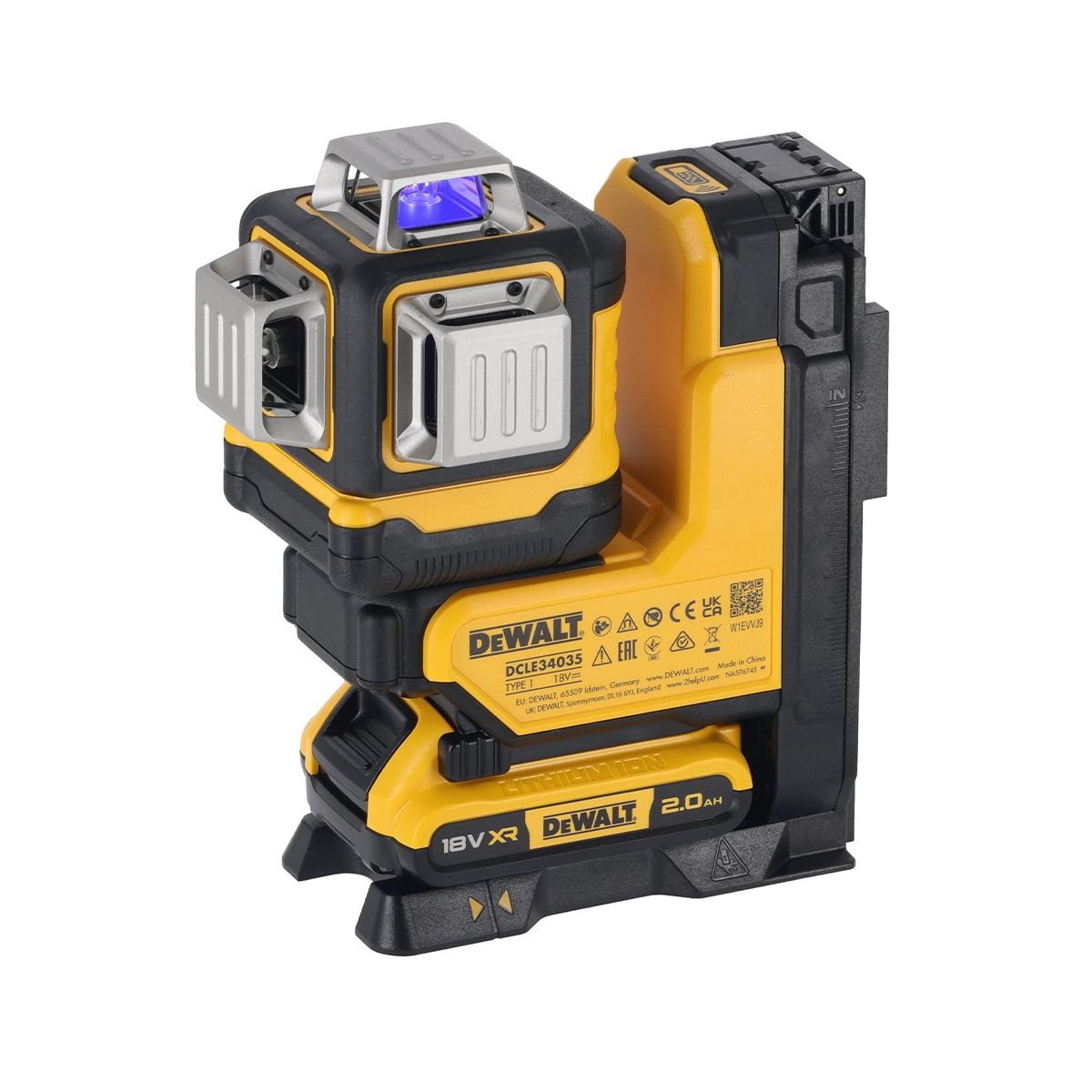  DeWalt DCLE34035D1-QW Laser Multilignes Vert 3x360 XR 18V 1x2.0Ah Li-ion Télécommandé