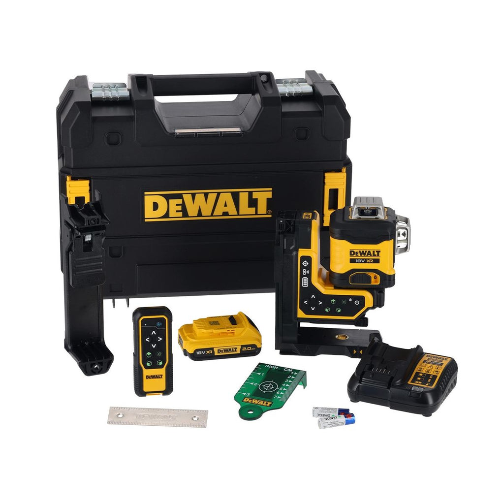  DeWalt DCLE34035D1-QW Laser Multilignes Vert 3x360 XR 18V 1x2.0Ah Li-ion Télécommandé