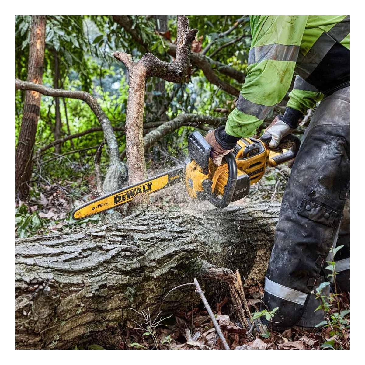  Dewalt DCMCS574N-XJ Tronçonneuse Sans Fil 54V Flexvolt Avec Guide De 40cm (Machine Seule)