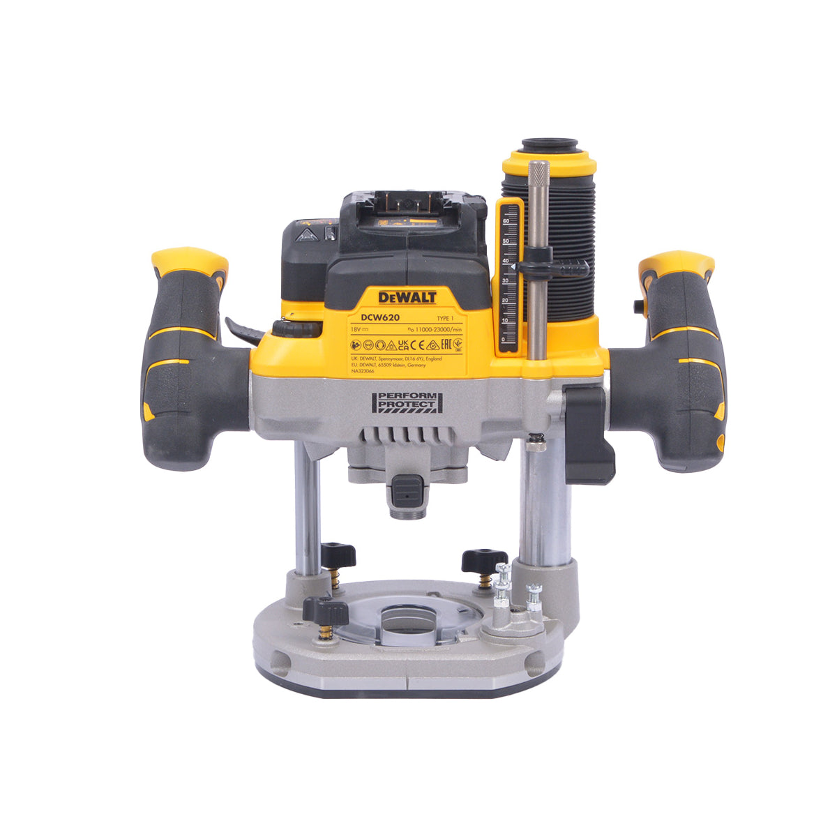  Dewalt DCW620H2-QW Affleureuse, Défonceuse XR 18V Brushless 2x5.0Ah Powerstack