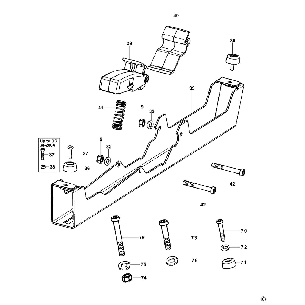  Dewalt DE7025-XJ Jeu De 2 Supports 430mm Pour Scies à Onglets