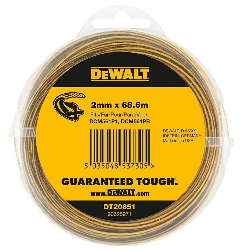  Dewalt DT20651-QZ Bobine ø2mmx68m De Fil Pour Coupe-bordure DCM561