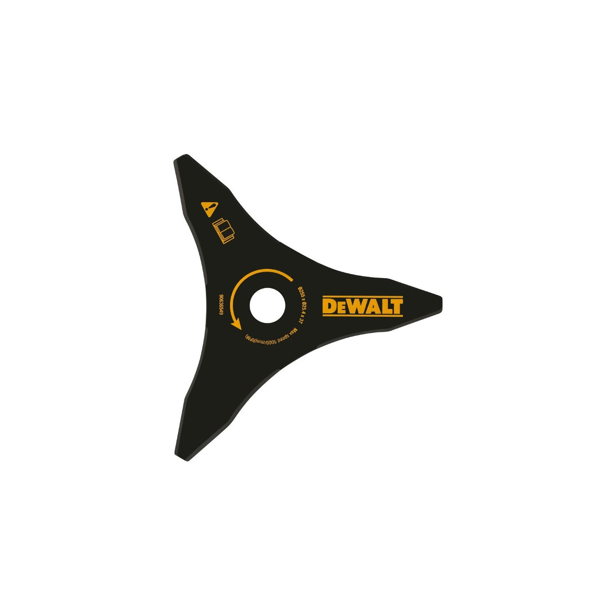  Dewalt DT20653 Couteau à Herbes 3 Dents ø255mm