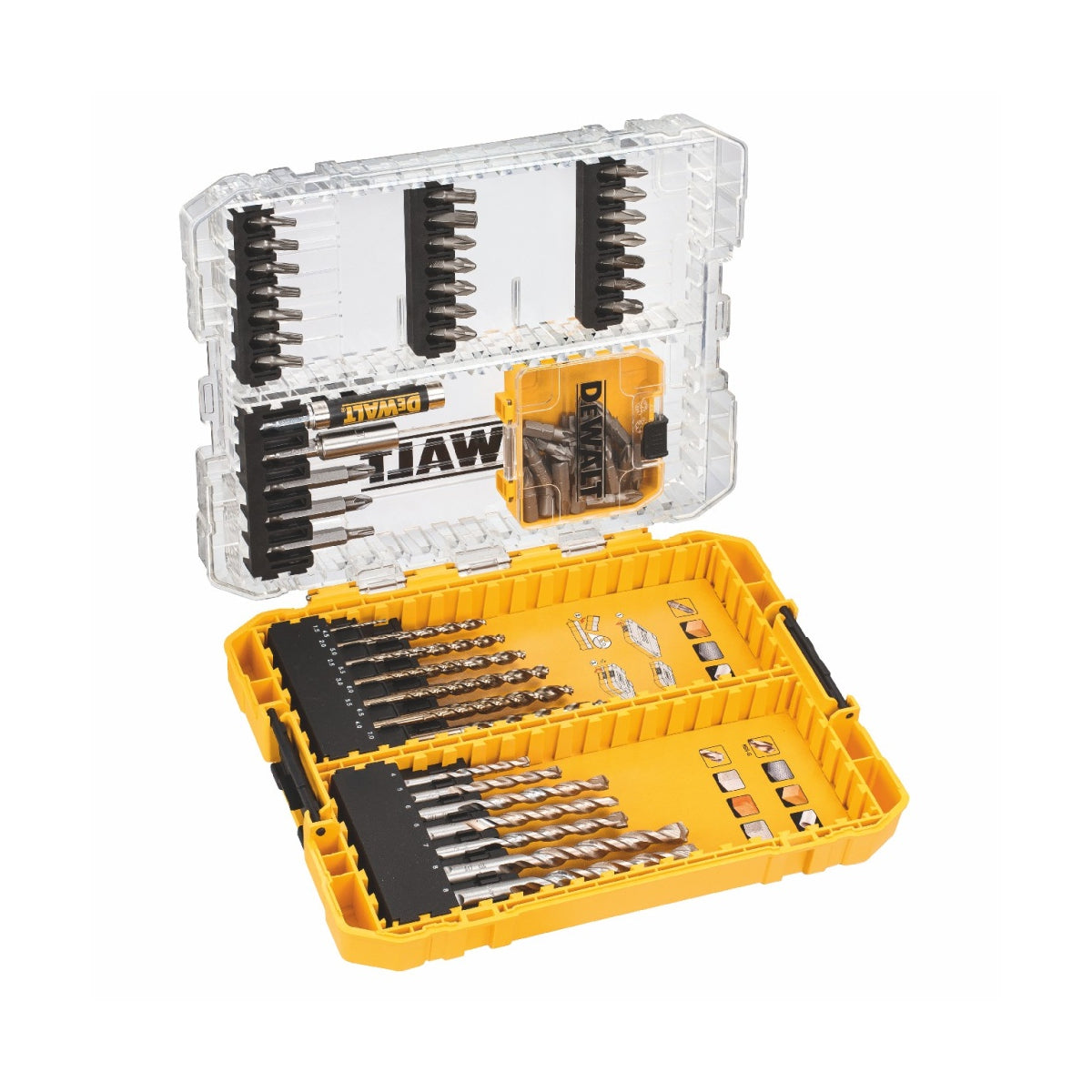  DeWalt DT70759-QZ Coffret De Forets Et D'embouts De Vissage Toughcase De 63 Pièces