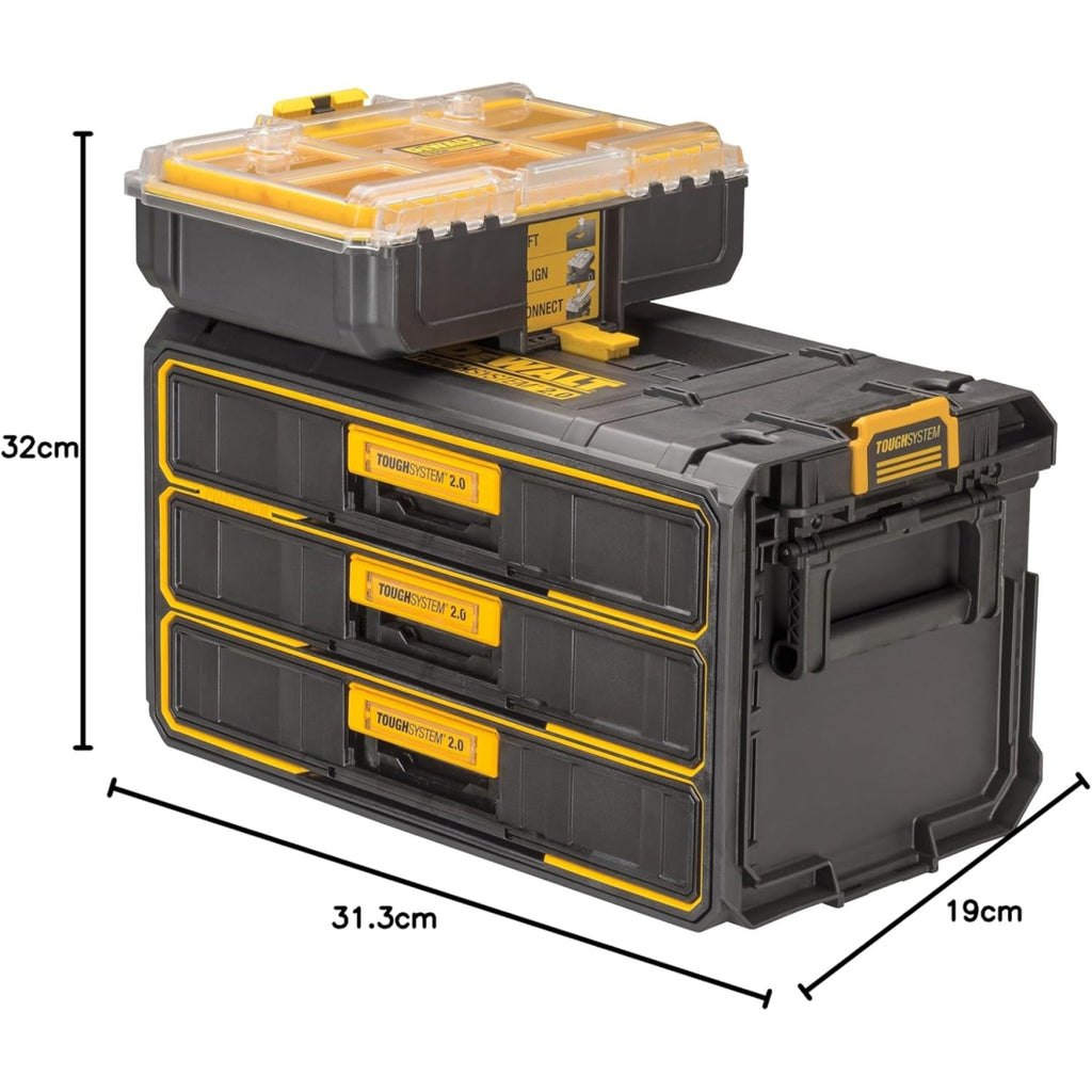  DeWalt DXL DWST08330-1 Coffret 3 Tiroirs TOUGHSYSTEM 2.0