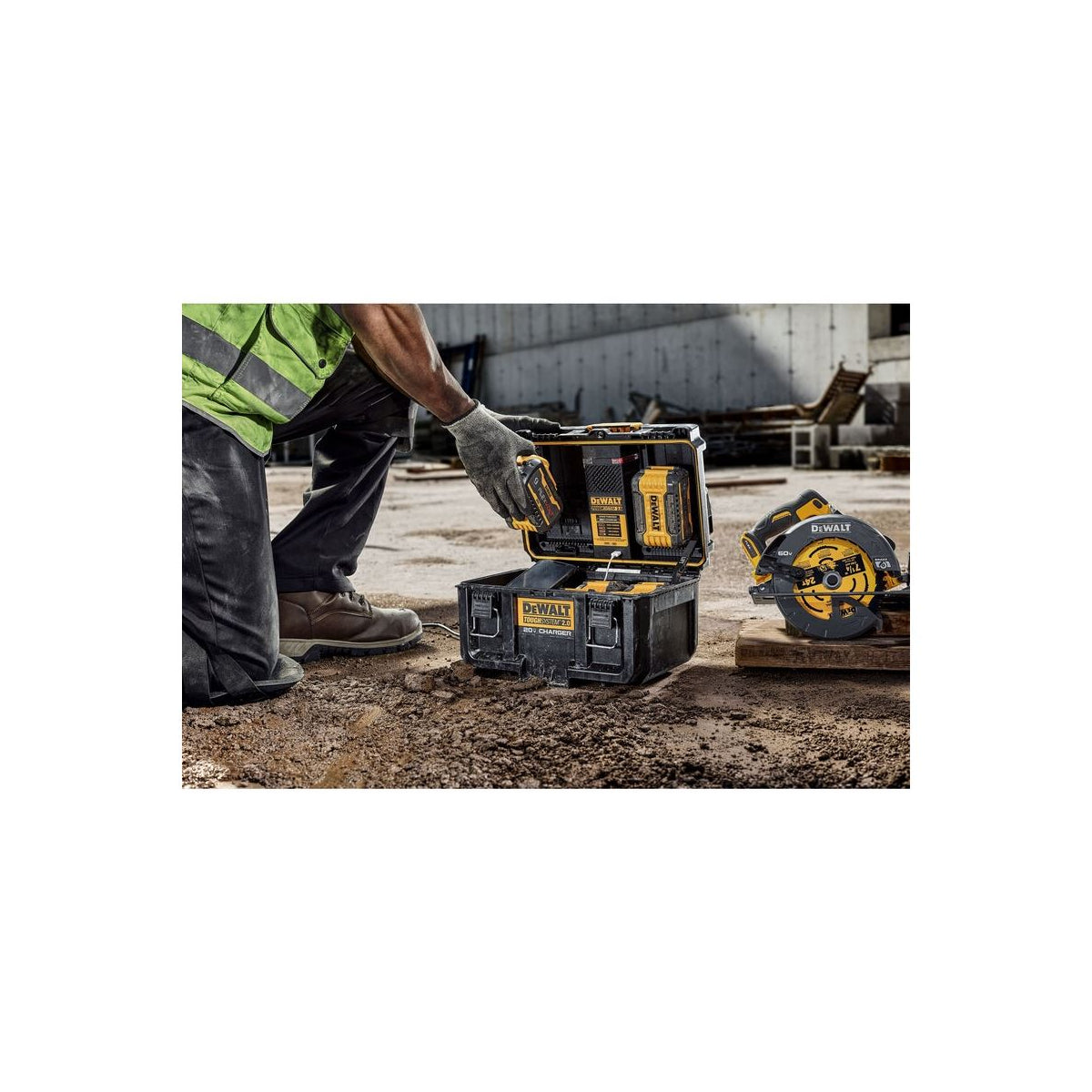  DeWalt DWST83471-QW Chargeur Double 18V & 54V TOUGHSYSTEM 2.0