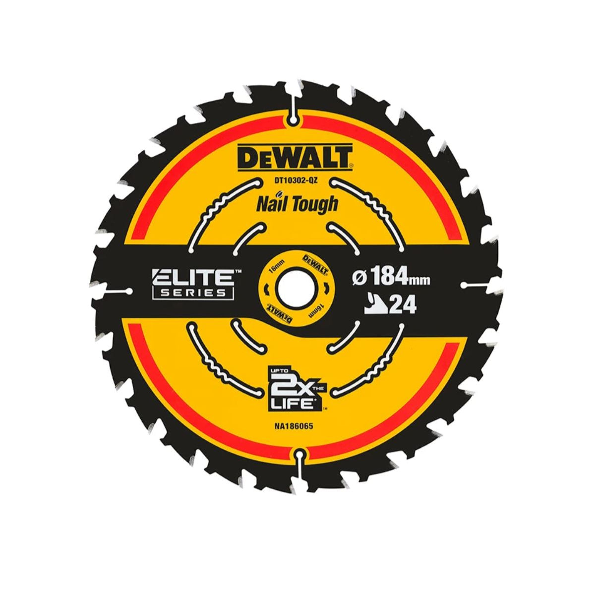  DeWalt Lame De Scie De Précision ø184x16 24 Dents Extrême Bois "Elite Series" DT10302-QZ