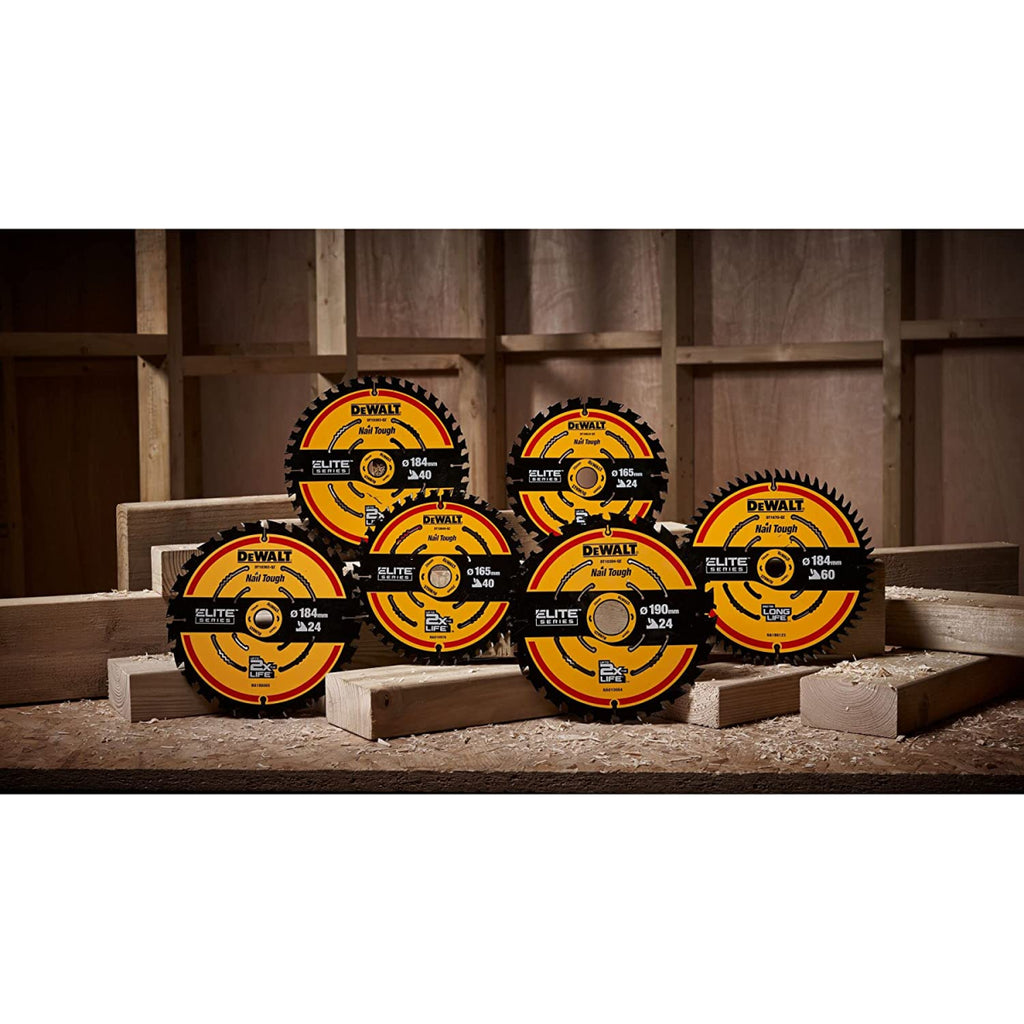  DeWalt Lame De Scie De Précision ø184x16 24 Dents Extrême Bois "Elite Series" DT10302-QZ