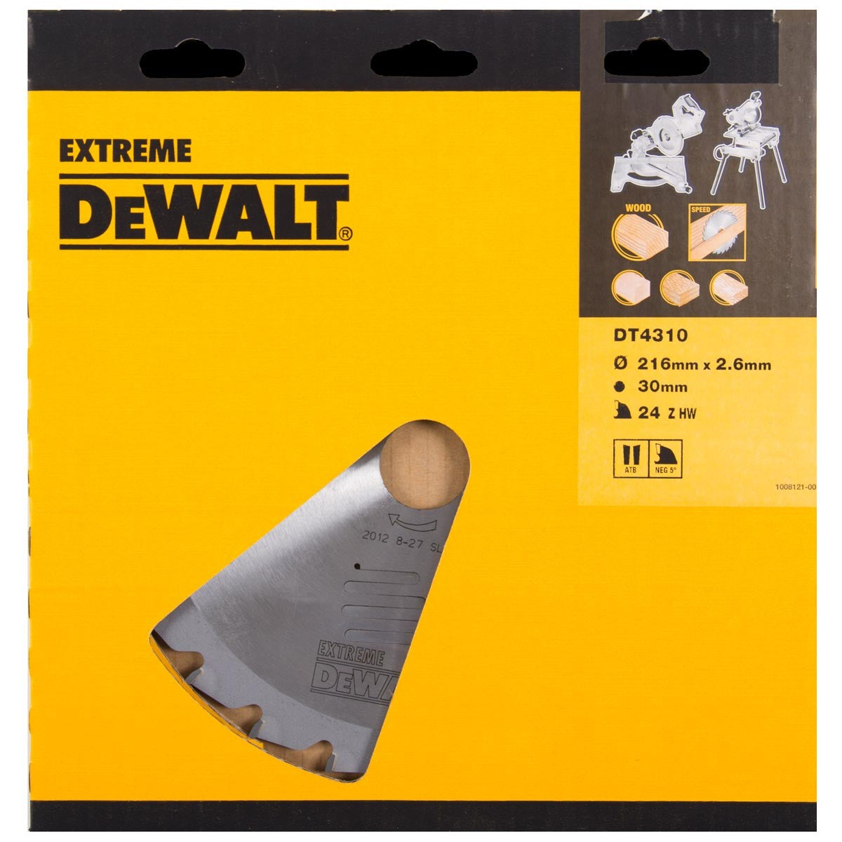  Dewalt Lame De Scie Circulaire ø216mm 24dts DT4310