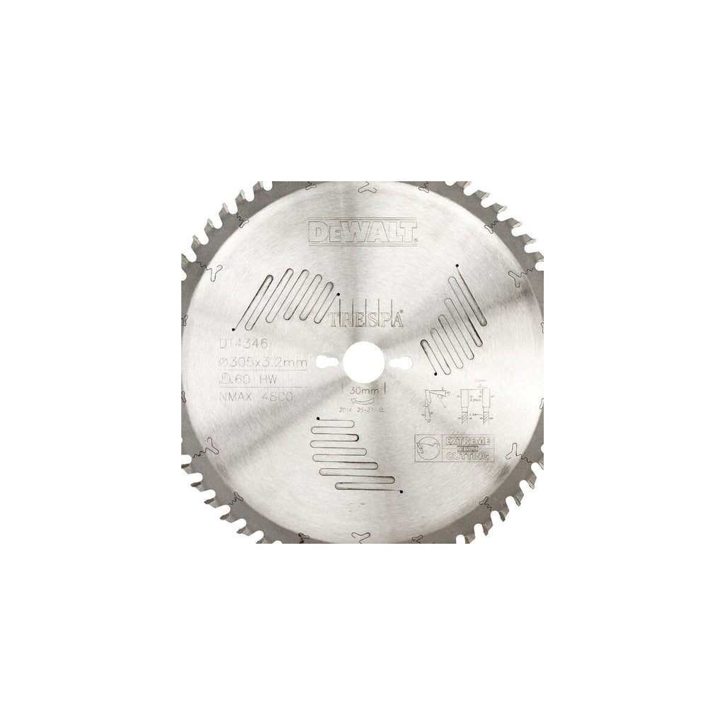  Dewalt Lame Extrême Workshop 305x30mm 60 Dents TRESPA (DT4346-QZ)