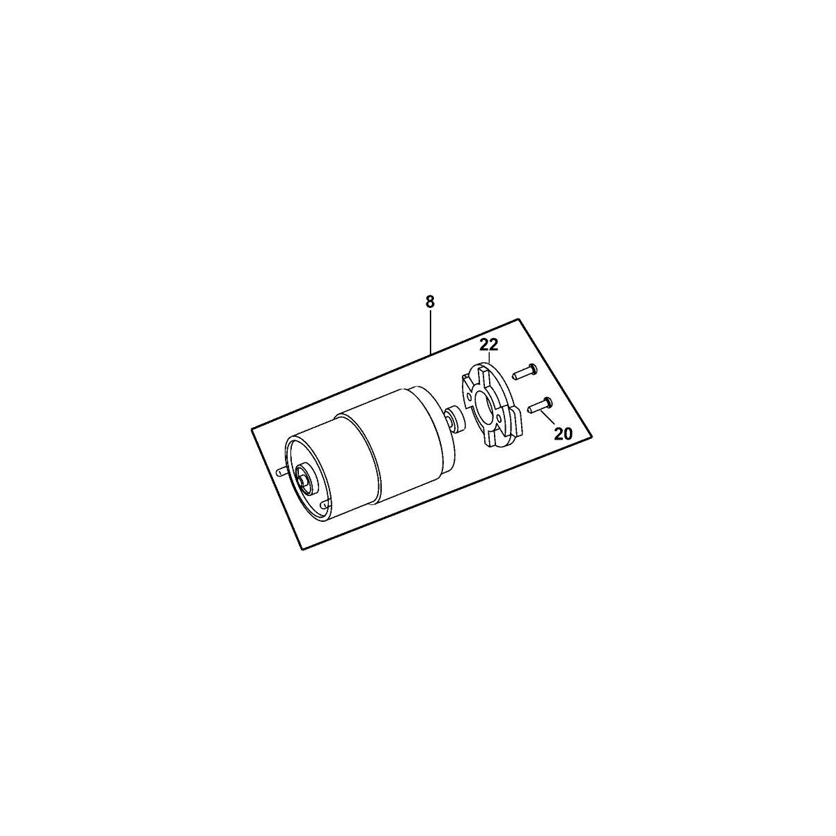  Dewalt N176501 Moteur 14.4V DCD733