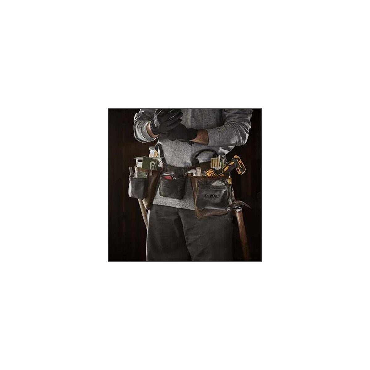  DeWalt Pro Ceinture Porte-outils En Cuir Professionnelles (DWST50113-1)
