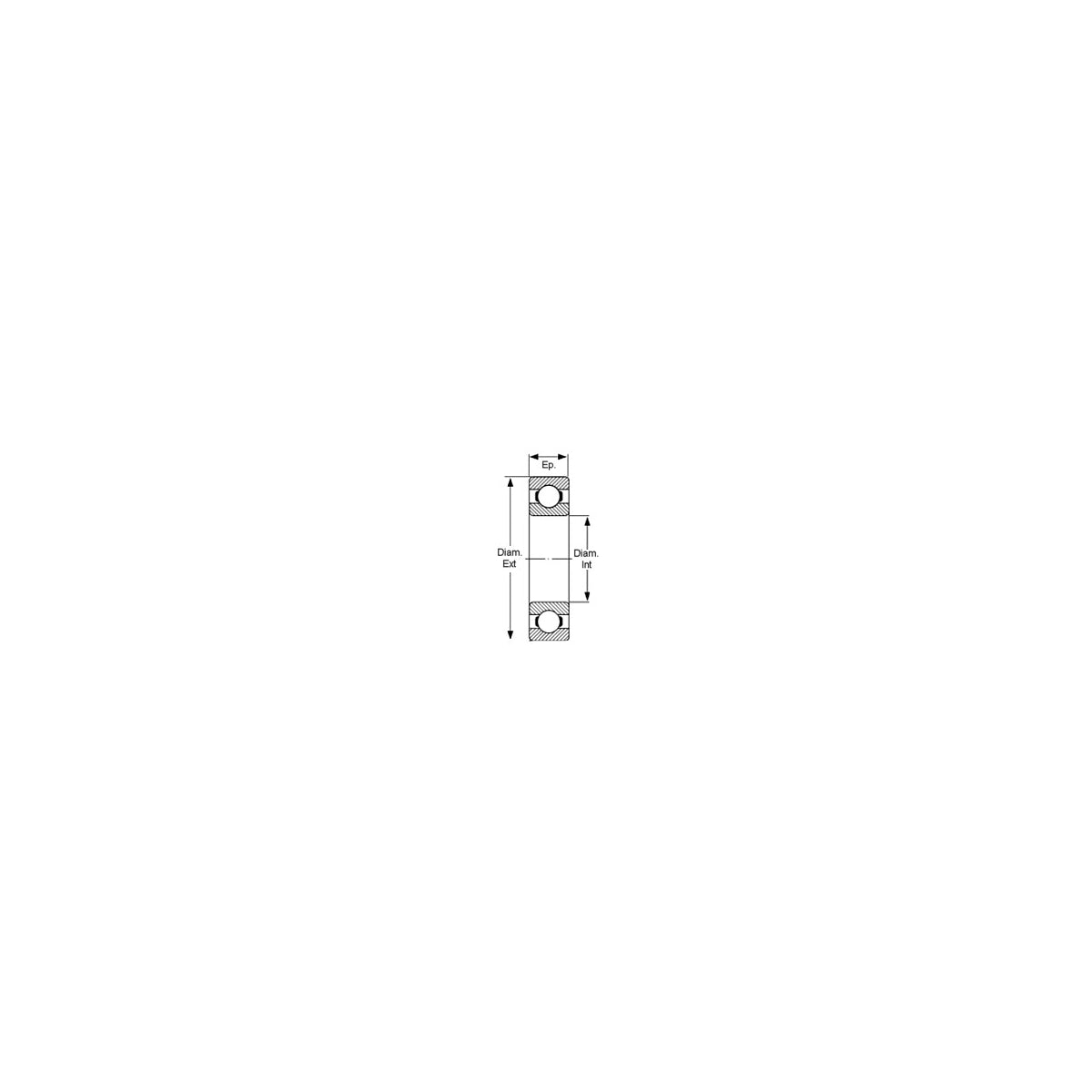  Dewalt Roulement à Billes 10x26x8mm (330003-17)
