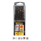  Diager Coffret De X5 Forets Béton OPTIMA 3+ ø4-5-6-8-10 3 Taillants (263B)