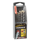 Diager Coffret De X5 Forets Béton OPTIMA 3+ ø4-5-6-8-10 3 Taillants (263B)