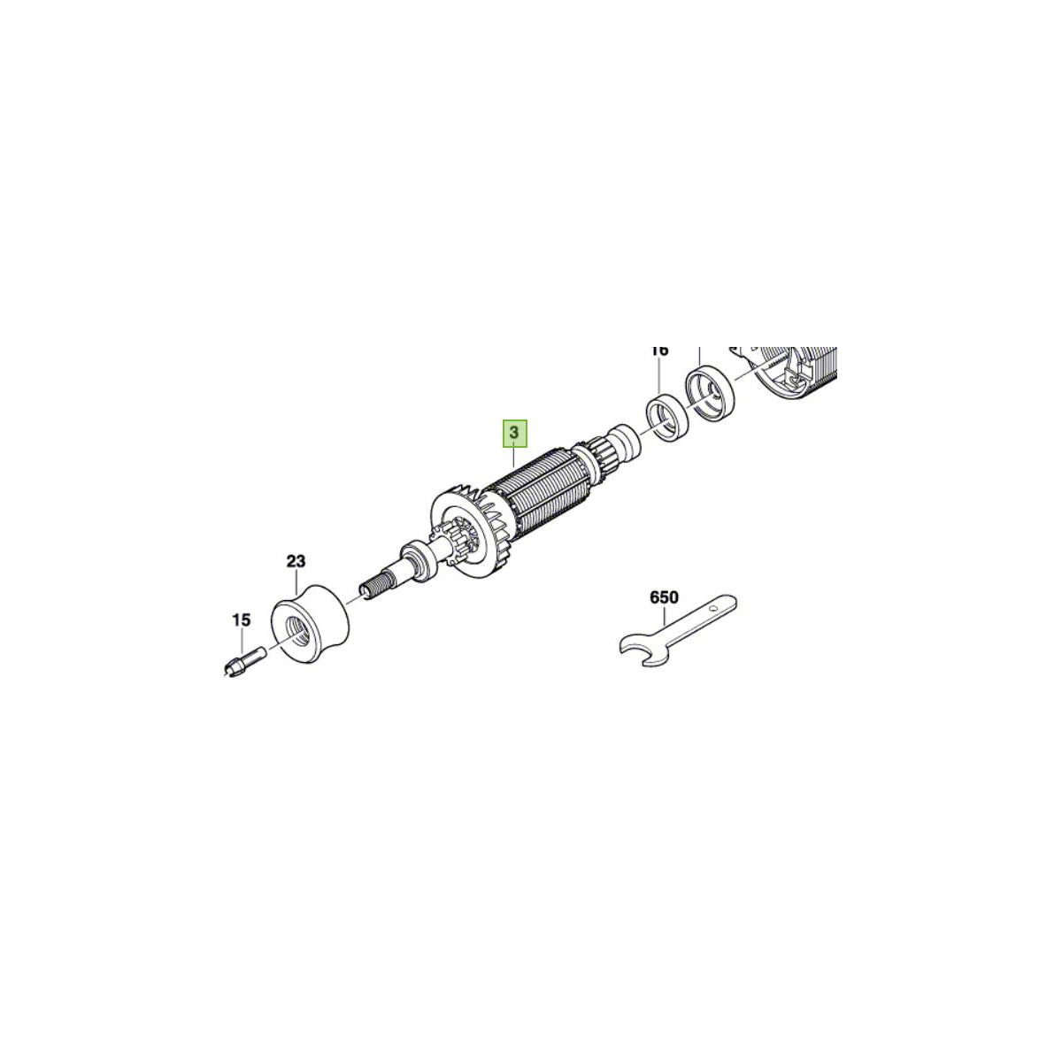 Bosch Dremel Induit Pour Dremel 4000 (2610004557)