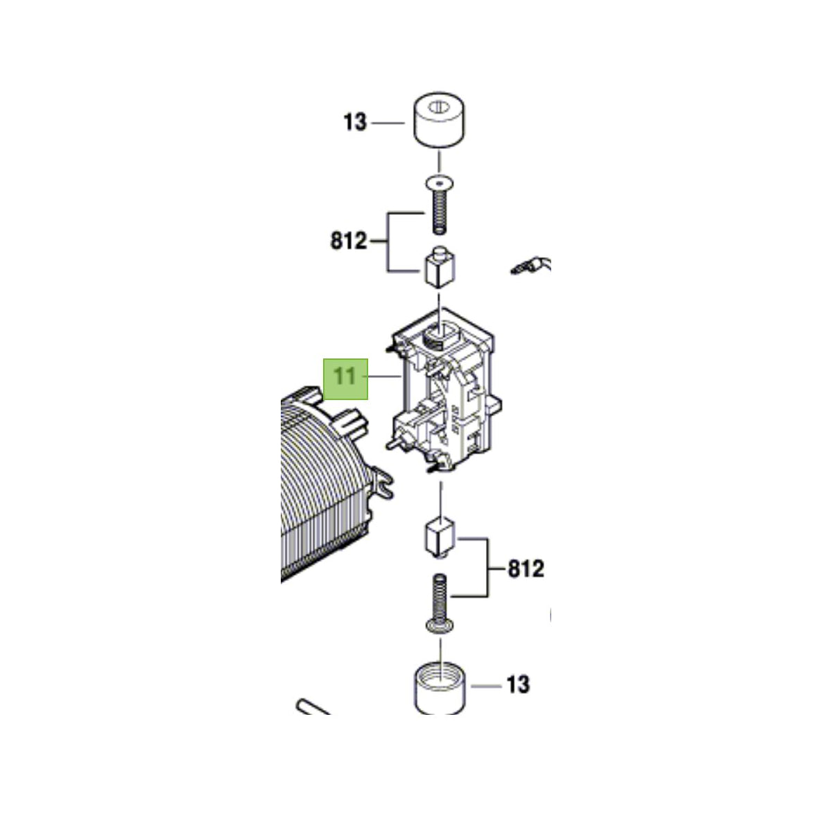 Bosch Dremel Porte-balais Pour Dremel 4200, 4250, 4300 (2610017151)
