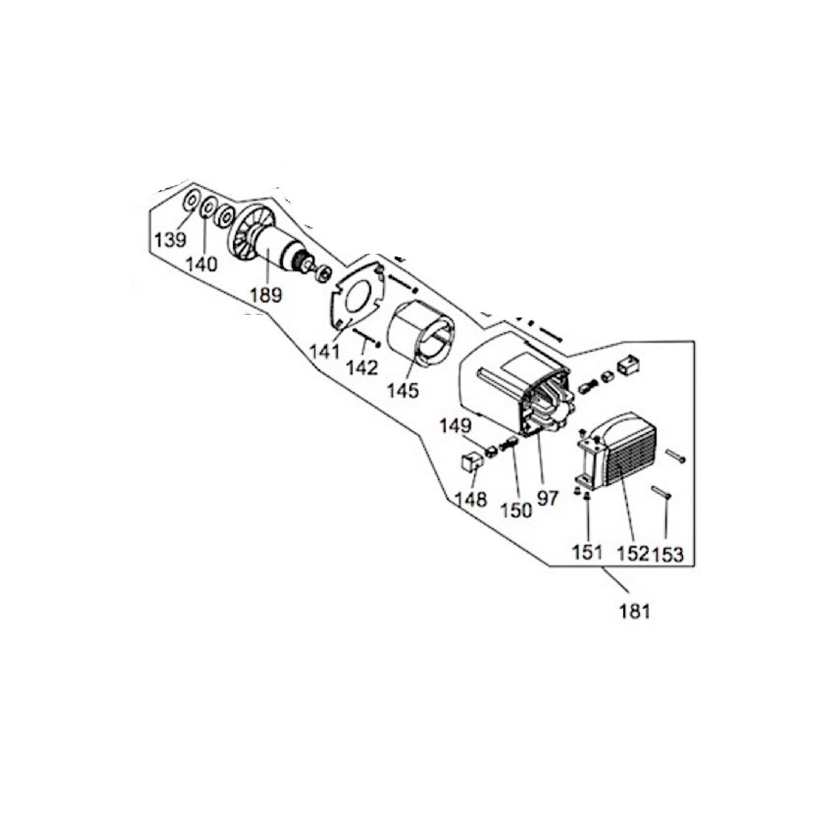  Femi Moteur 230V Pour Scies Fox F36-090 & Femi TR090 (F36090-181)