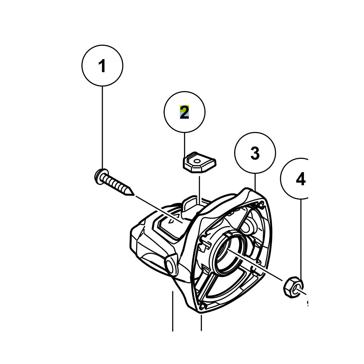  Hikoki Bouton Poussoir De Vérouillage Pour Meuleuse D'angle G12SW, G13SW, G13SWYMZ (336535)