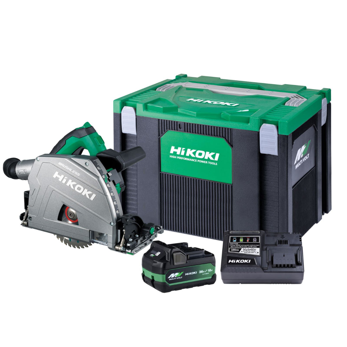  Hikoki C3606DPAWVZ Scie Plongeante 36V ø165mm 2x4Ah Avec Coffret HitCase IV