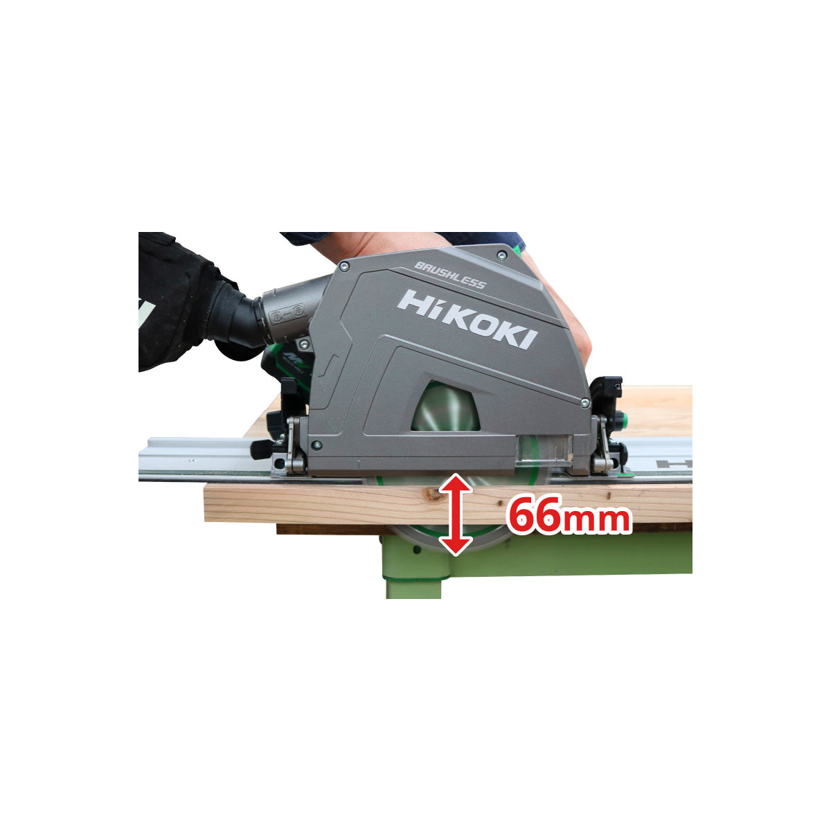  Hikoki C3606DPAWVZ Scie Plongeante 36V ø165mm 2x4Ah Avec Coffret HitCase IV