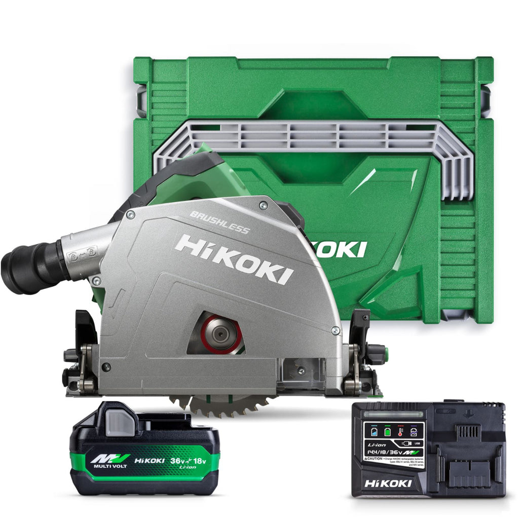  Hikoki C3606DPAWVZ Scie Plongeante 36V ø165mm 2x4Ah Avec Coffret HitCase IV