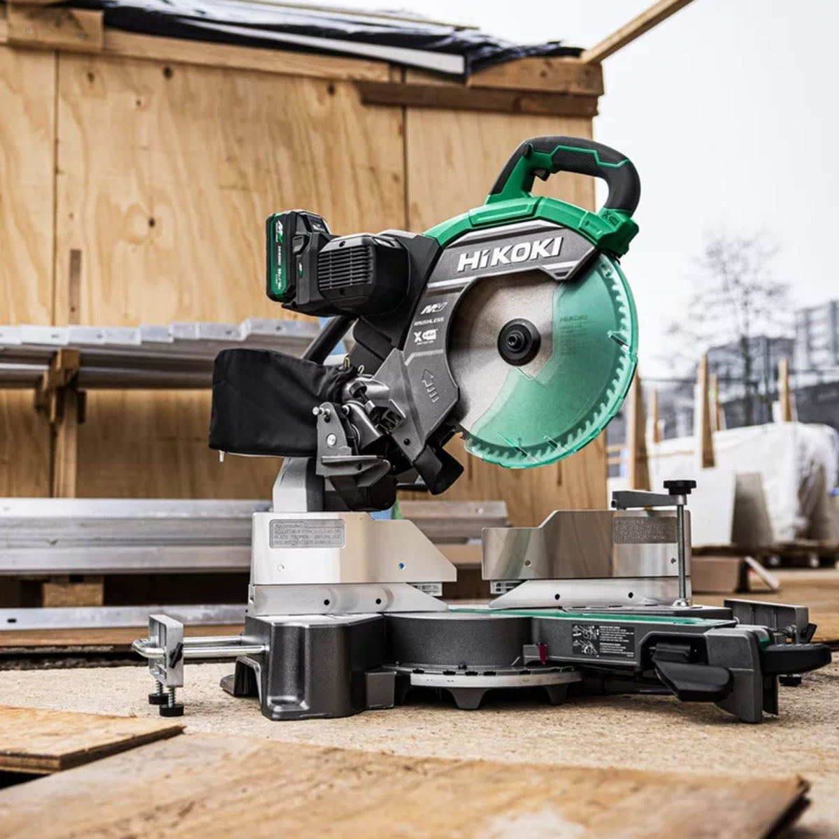  Hikoki C3612DRAWVZ Scie Radial à Onglet Sans Fil 36V ø305mm 2x2.5Ah