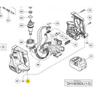  Hikoki Carcasse Complète Pour Perforateur Sans Fil DH18DBDL, DH18DBQL, DH18DBL (370676)