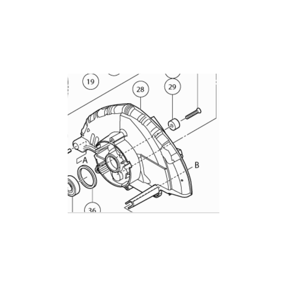  Hikoki Carcasse Pour Scie Circulaire C9U2, C9SA2, C9BU2, C9BA2 (325350)