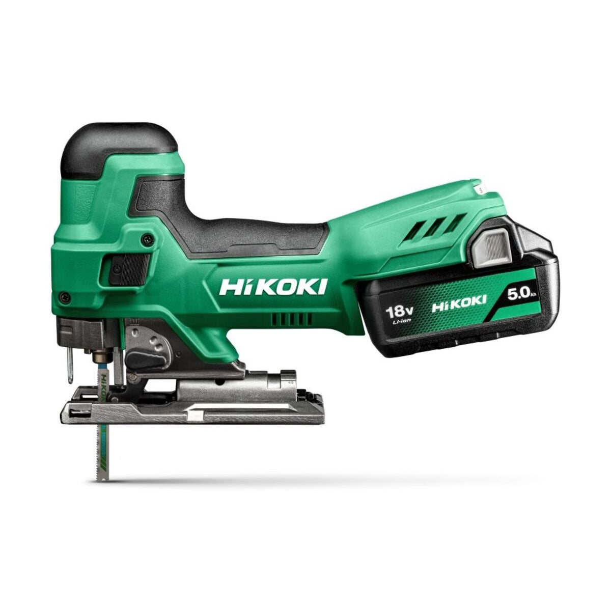  Hikoki CJ18DBWPZ Scie Sauteuse Sans Fil 18V Pendulaire 2x5.0Ah Avec Coffret Hit-Case