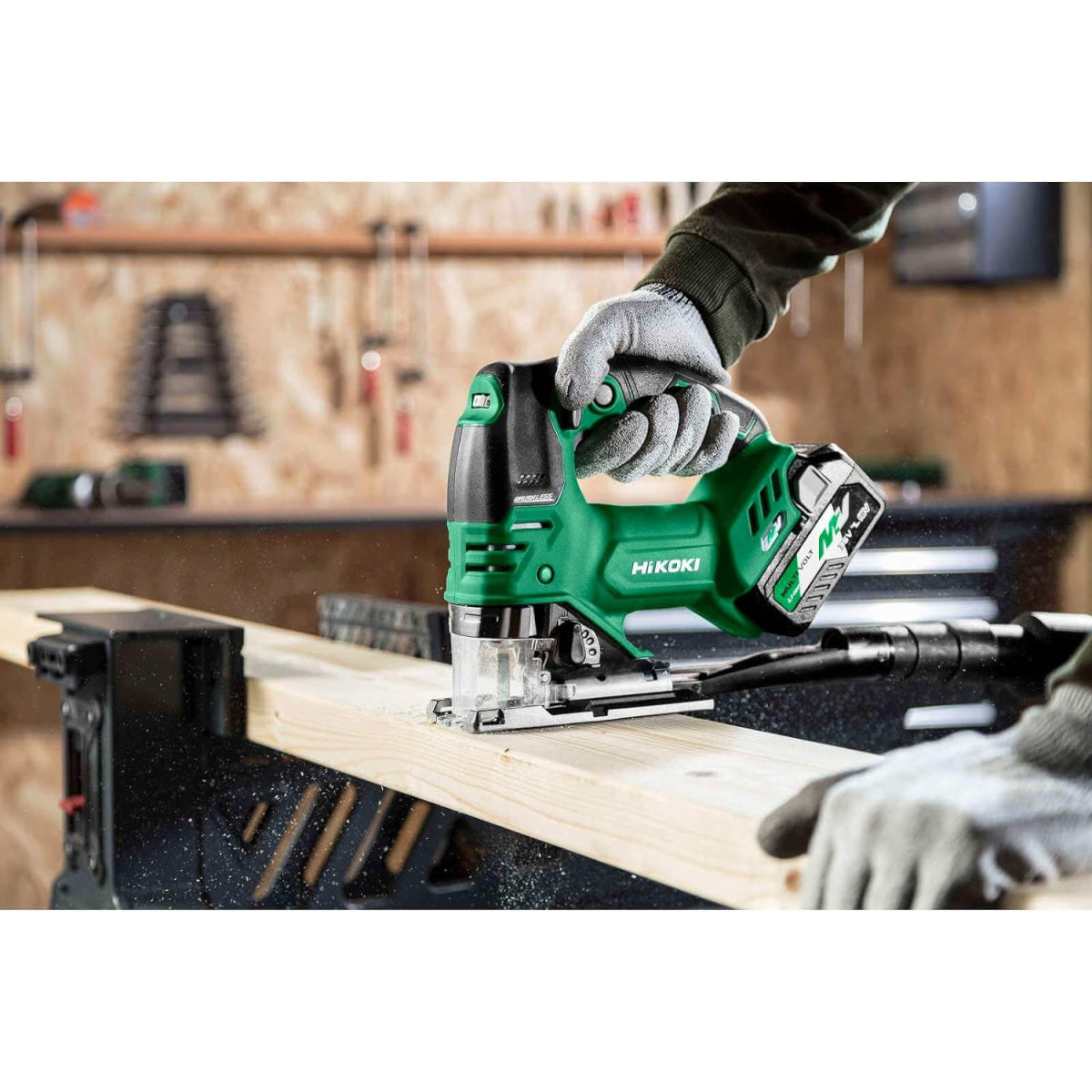  Hikoki CJ36DAW2Z Scie Sauteuse Pendulaire 160mm MultiVolt 36V Brushless Avec Coffret HSC