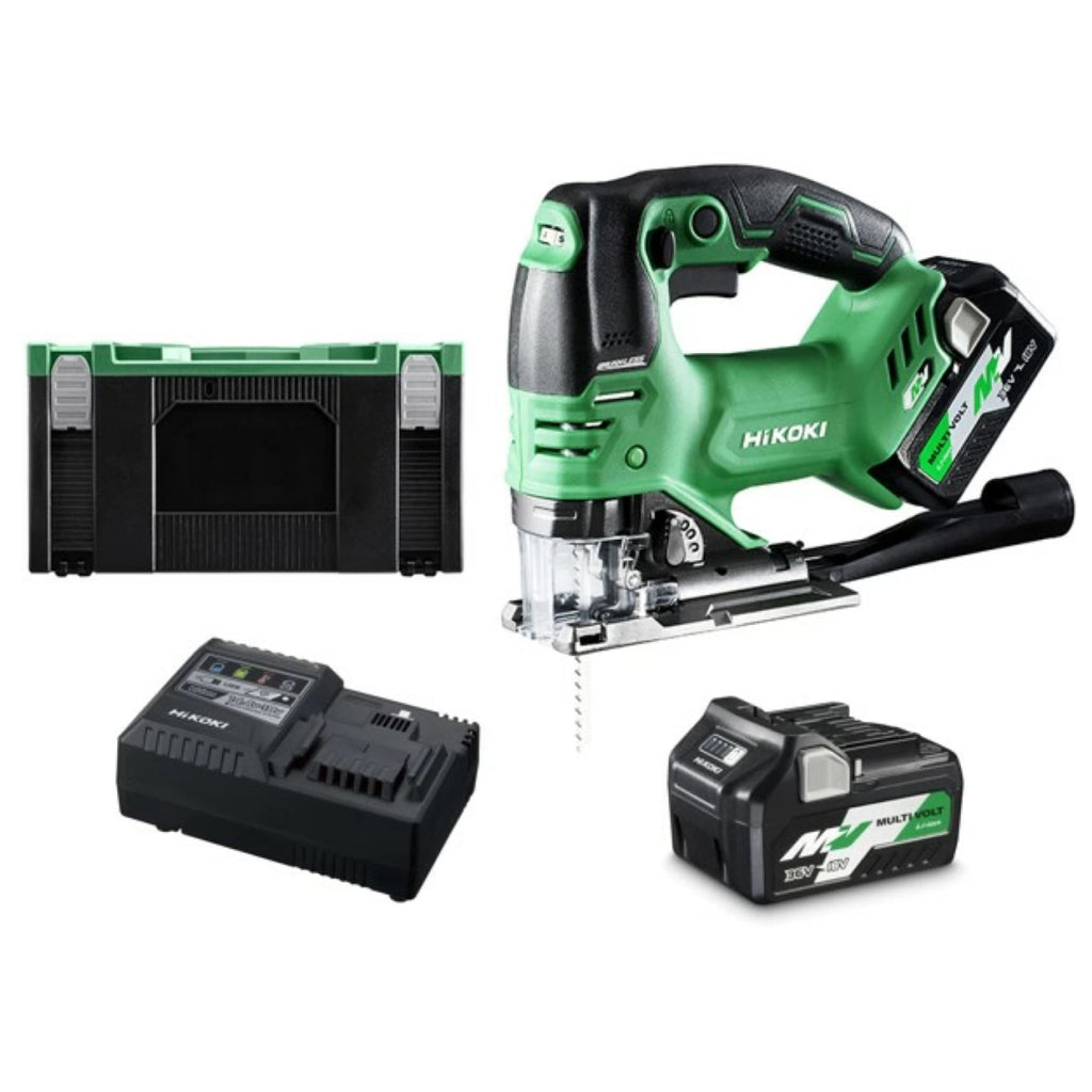  Hikoki CJ36DAWRZ Scie Sauteuse Pendulaire 160mm MultiVolt 36V Brushless 2x2.5Ah