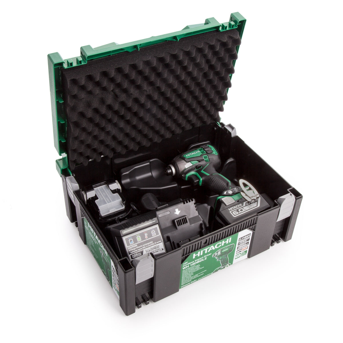  Hikoki Coffret Hit-Case Type 2 Pour Perceuse Ou Visseuse Sans Fil (Mousse Incluse)