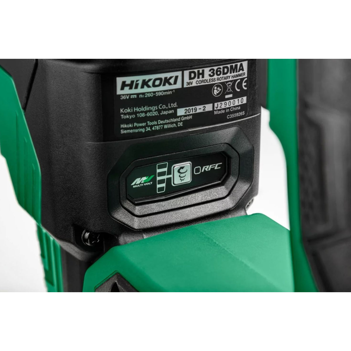  Hikoki DH36DMAWAZ Perforateur, Burineur SDS MAX 36V 7,1J Brushless 2x4.0Ah Avec Coffret De Transport