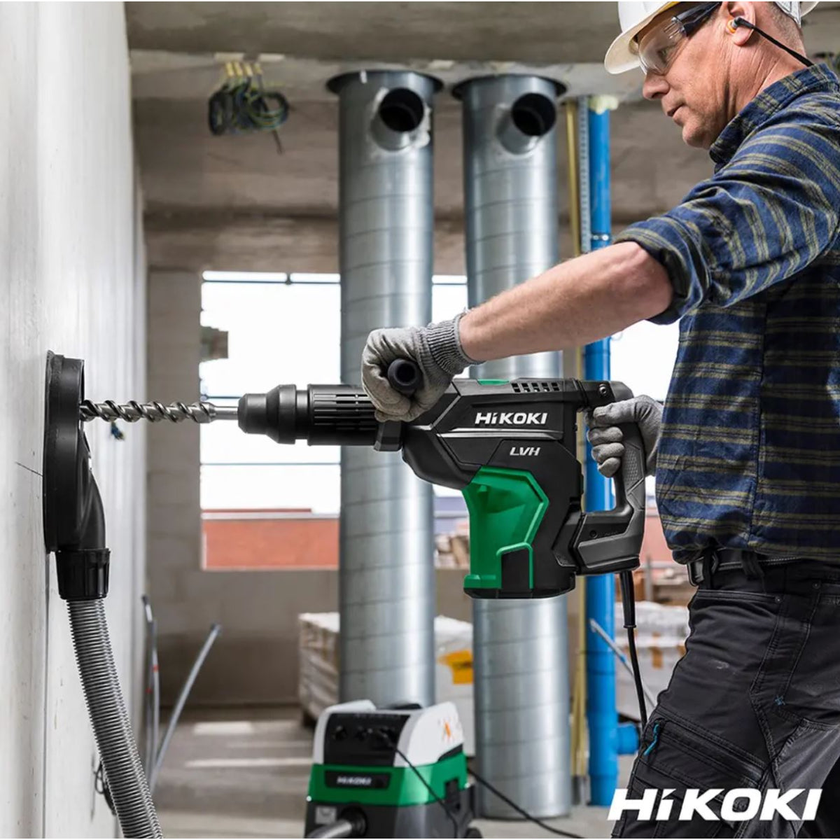  Hikoki DH45MAWSZ Perfo-burineur 45 Mm SDS MAX 1400W 11,3 Joules - 9.4Kg