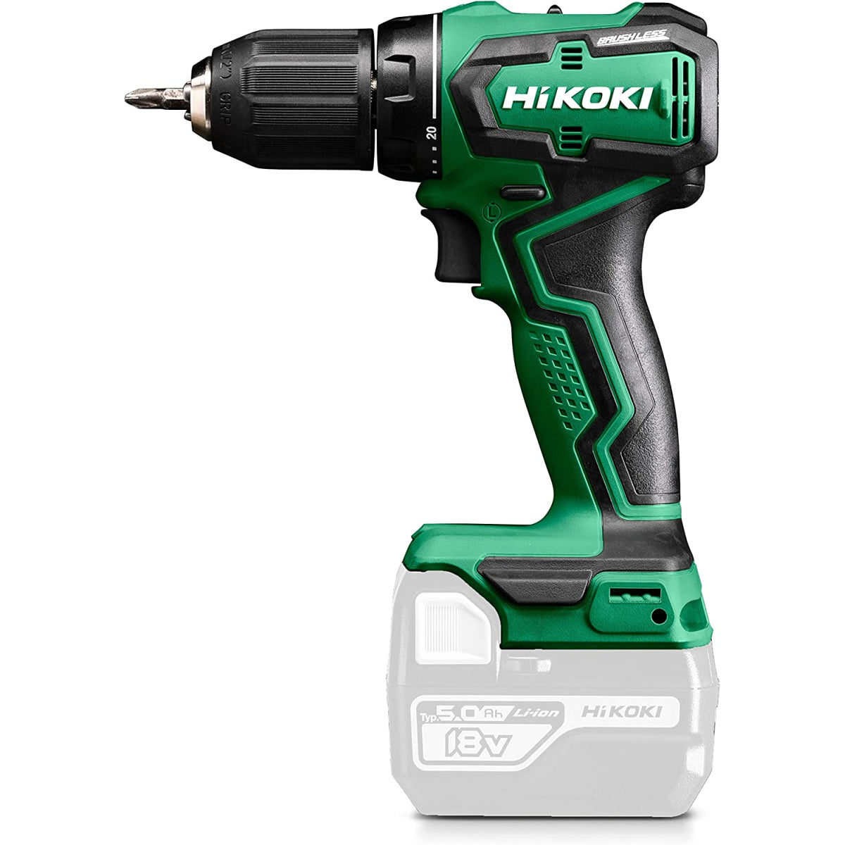  Hikoki DS18DDW4Z Perceuse, Visseuses 18V 55Nm Li-ion Brushless (Machine Seule)