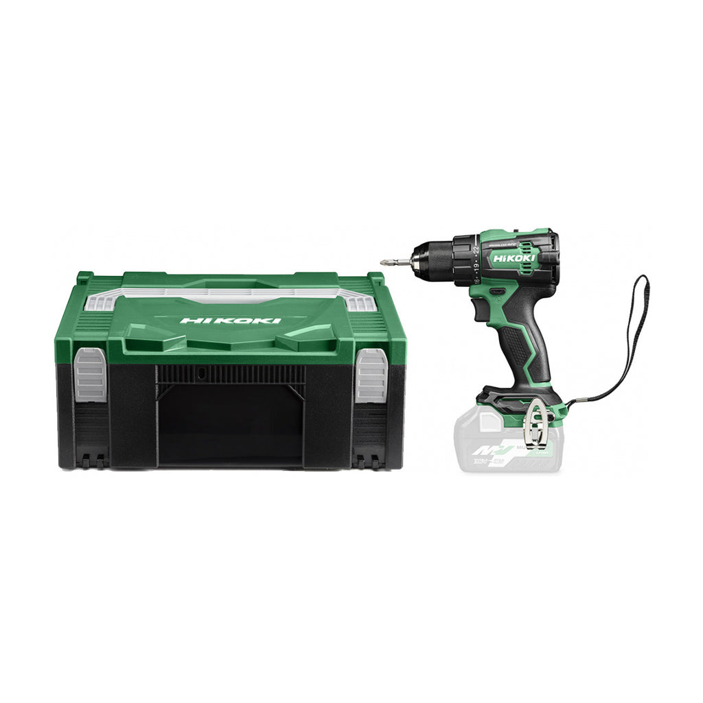  Hikoki DV18DE W2Z Perceuse, Visseuses à Percussion 18V 70Nm Brushless Avec Coffret HSC