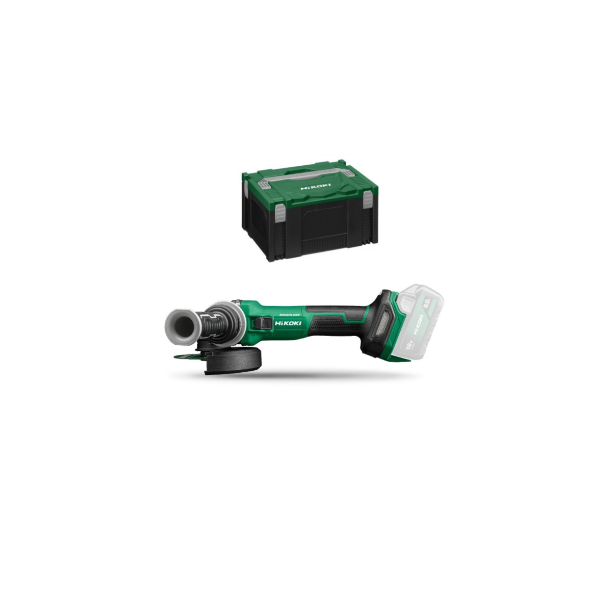  Hikoki G1813DVEW2Z Meuleuse Sans Fil 18V ø125mm Avec Coffret De Transport HitCase III