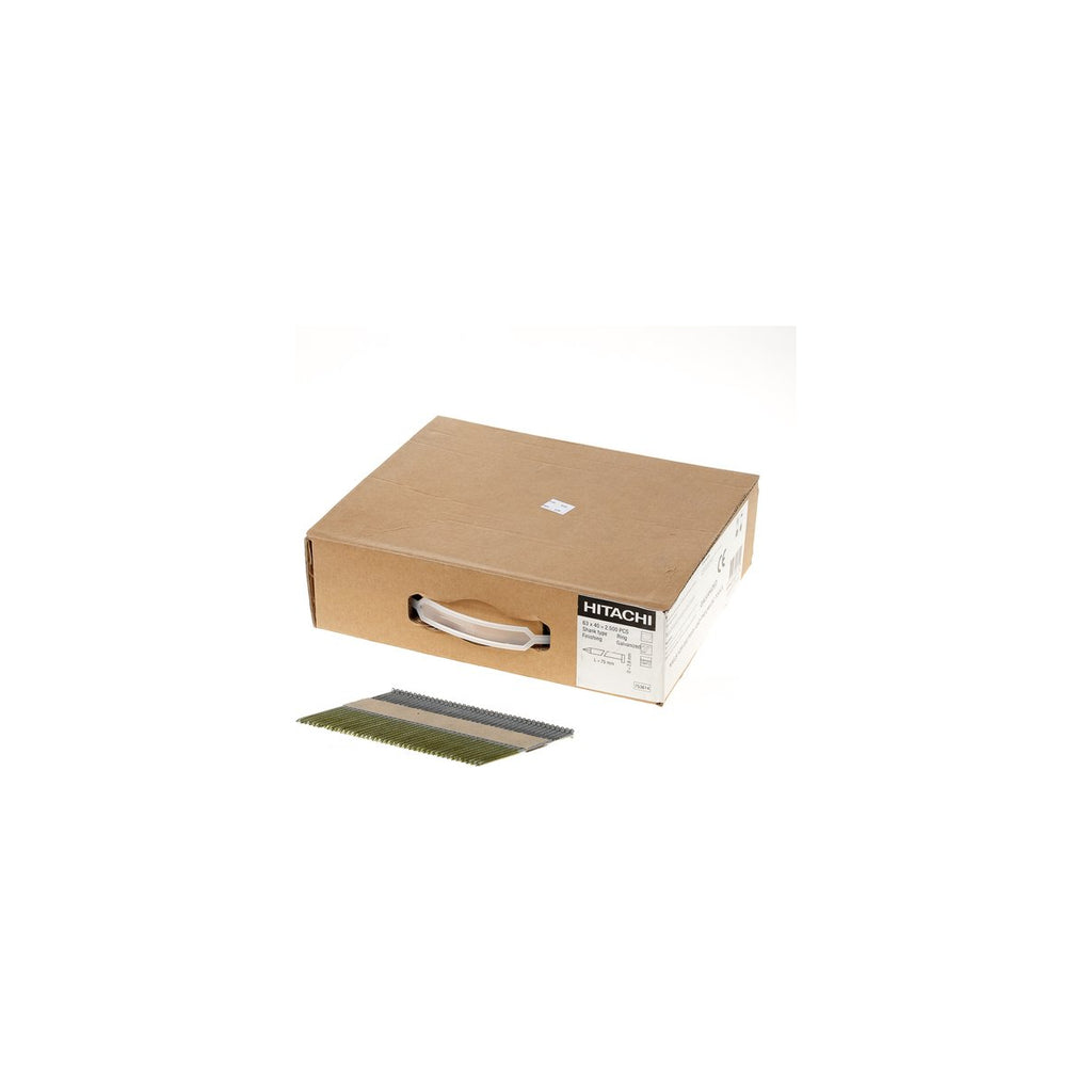  Hikoki - Hitachi Clous 90mm 3.1mm 34° Annelée électro Galvanisée (2500pcs) (753616)