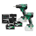  Hikoki KC18DEWAZ Pack 2 Machines 18V Perceuse 70Nm DS18DE & Visseuse 175NM WH18DE 2x5.0 Ah Avec Coffret Hit-case