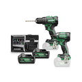  Hikoki KC18DEWCZ Pack 2 Machines 18V Perceuse 70Nm DV18DE & Visseuse 175NM WH18DE 2x5.0 Ah Avec Coffret Hit-case