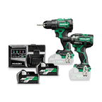  Hikoki KC18DEWJZ Pack 2 Machines 18V Perceuse 70Nm DS18DE & Boulonneuse 345Nm WR18DH 2x5Ah Avec Coffret Hit-case III