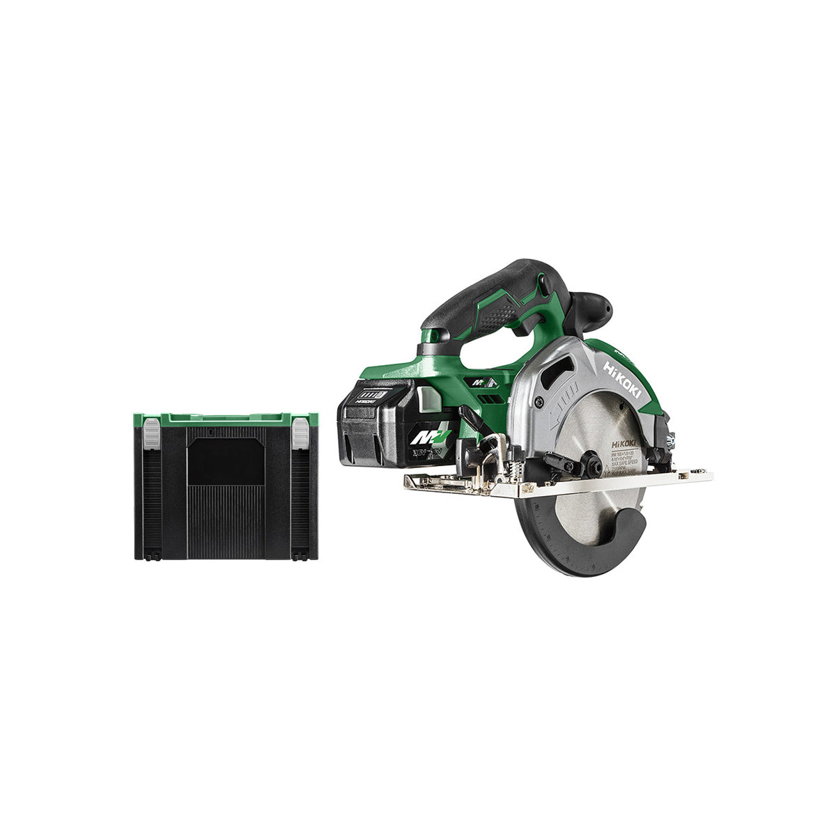 Hikoki Scie Circulaire Multi Volt 36V ø165mm C3606DA WRZ 2x2.5Ah Avec Coffret HitCase