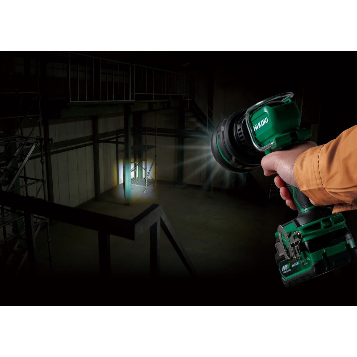  Hikoki UB18DHW4Z Lampe Torche De Chantier Sans Fil 18V 1050 Lumen
