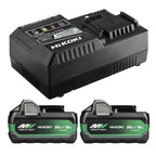  Hikoki UC18YSL3WHZ Kit De 2 Batteries Multi Volt 36V 5Ah BSL36A18X Avec Chargeur UC18YSL3