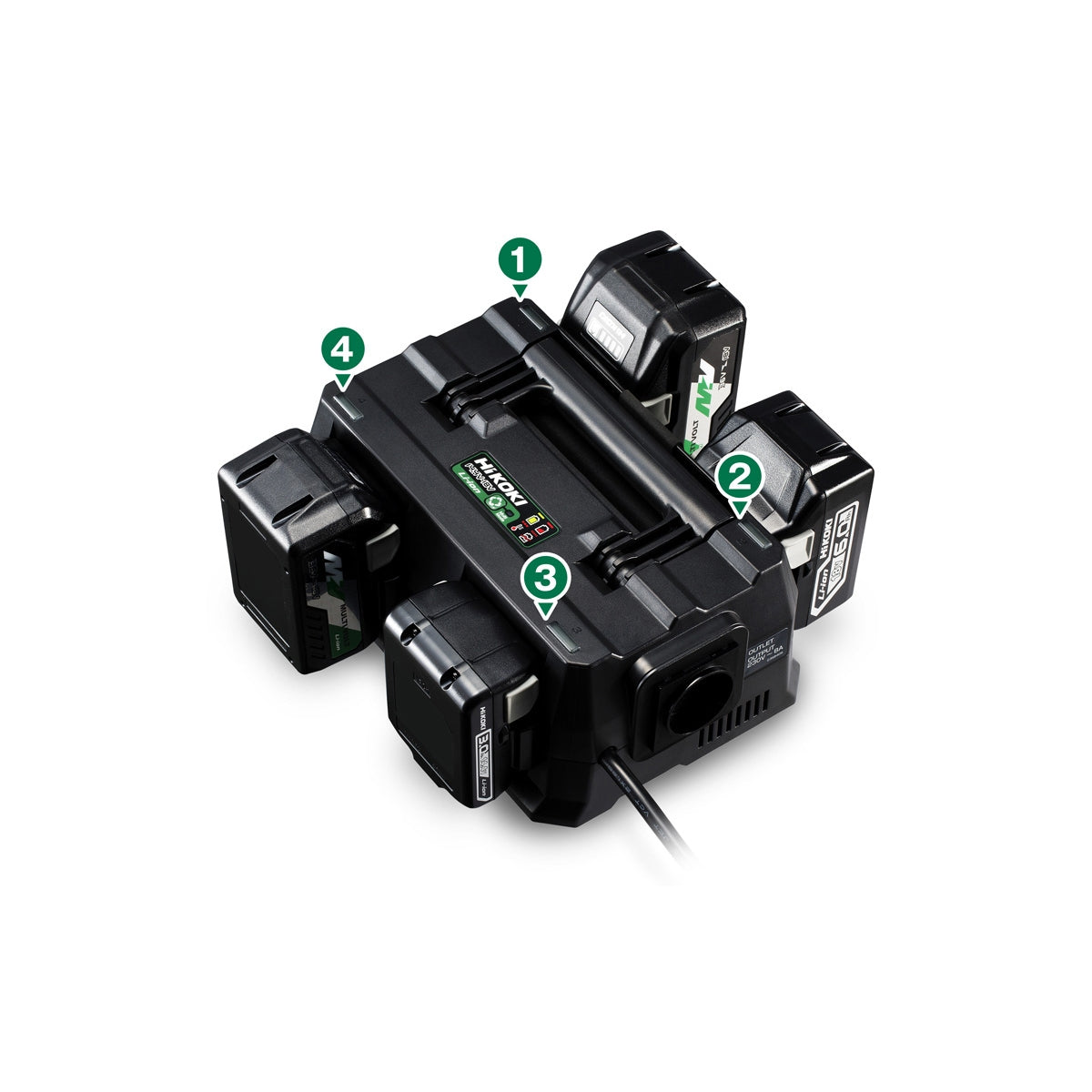  Hikoki Chargeur Rapide Multi-ports 18V & 36V Multi Volt UC18YTSL W0Z