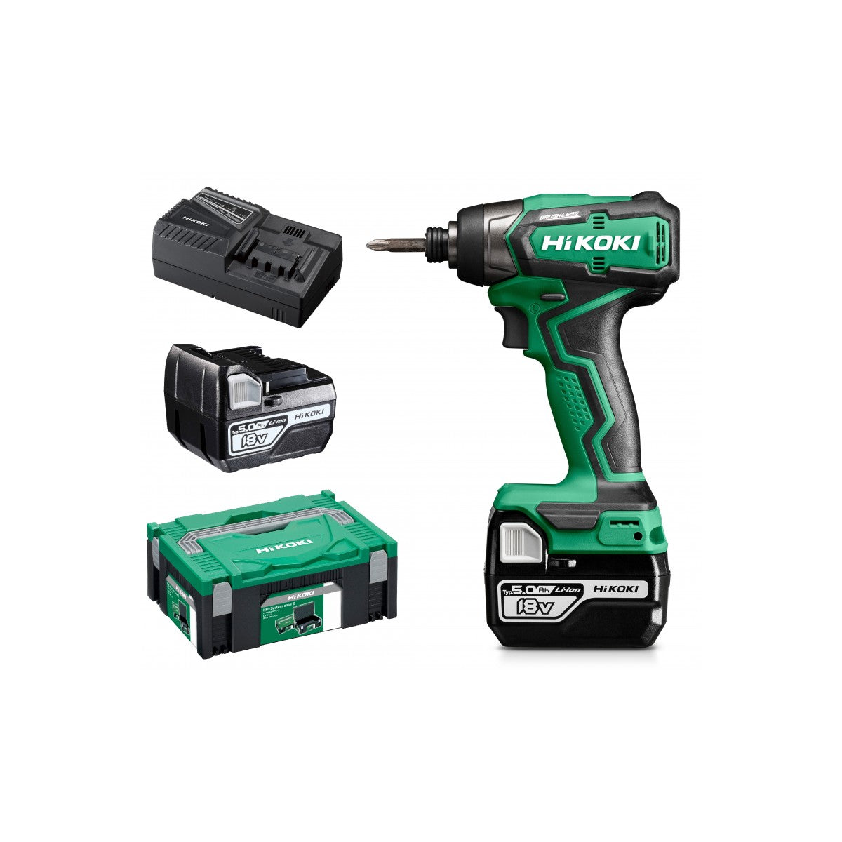  Hikoki WH18DDWPZ Visseuse à Chocs 18V 140Nm 2x5.0Ah Avec Coffret Hitcase