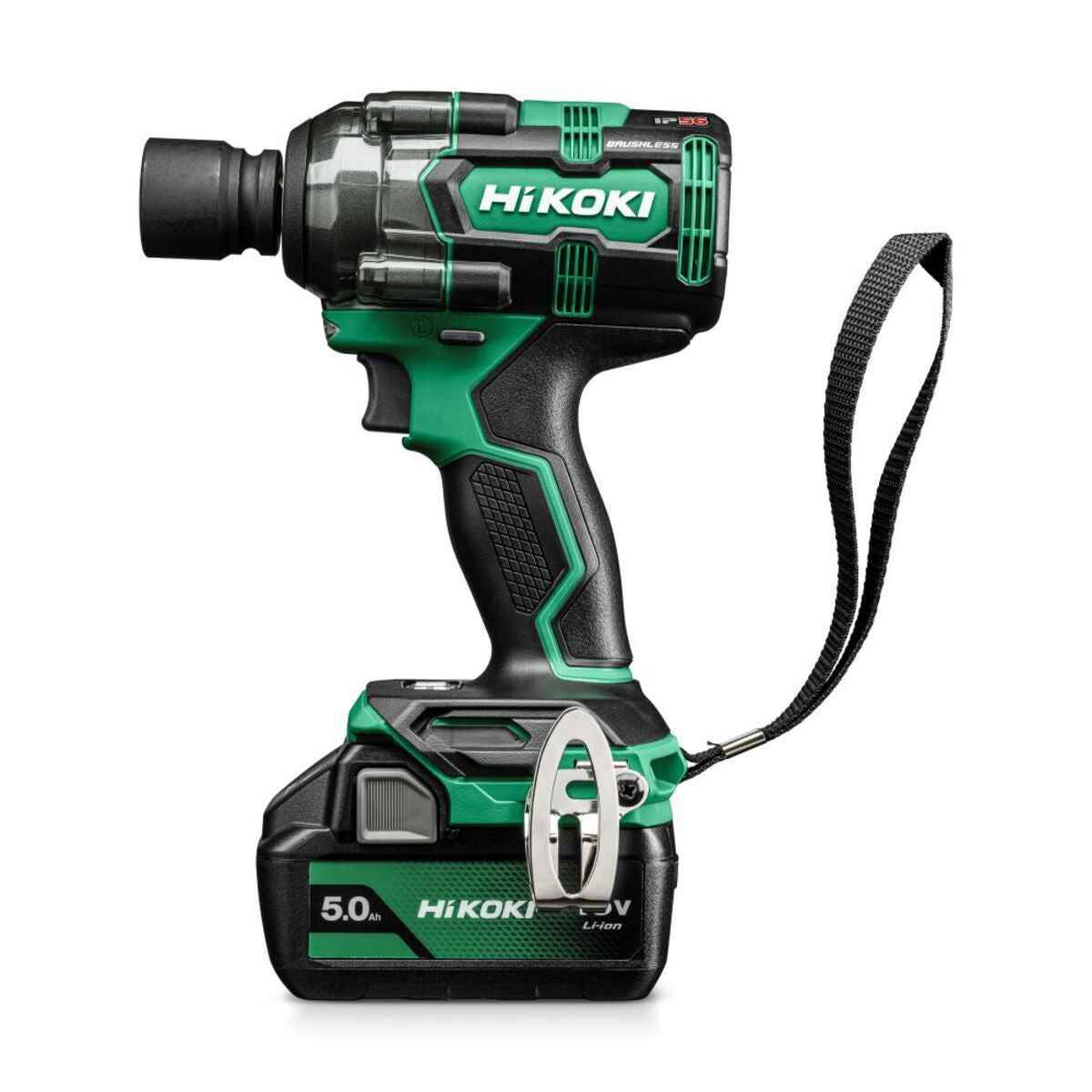  Hikoki WR18DH WPZ Boulonneuse à Choc Brushless 1/2" 18V 600Nm 2x5.0Ah Avec Coffret De Transport HitCase