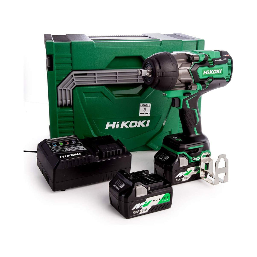  HiKoki WR36DBWRZ Boulonneuse à Choc Brushless 1/2" 2x2.5Ah 36V 1650Nm Avec Coffret Hit-case