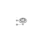  HITACHI 309419 Plateau De Ponçage Ponceuse FSV13, FSV13Y